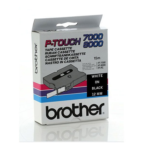 Brother TX-335 white on black tape, 12mm (original Brother) TX335 080326 - 1