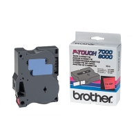 Brother TX-451 black on red tape, 24mm (original Brother) TX451 080262