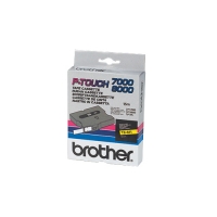 Brother TX-611 black on yellow tape, 6mm (original Brother) TX611 080270