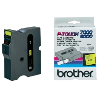 Brother TX-651 black on yellow tape, 24mm (original Brother) TX651 080312
