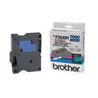 Brother TX-731 black on green tape, 12mm (original Brother) TX731 080278