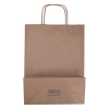 Brown paper carrier bag, 260mm x 340mm x 120mm (100-pack) 270669 402705 - 2