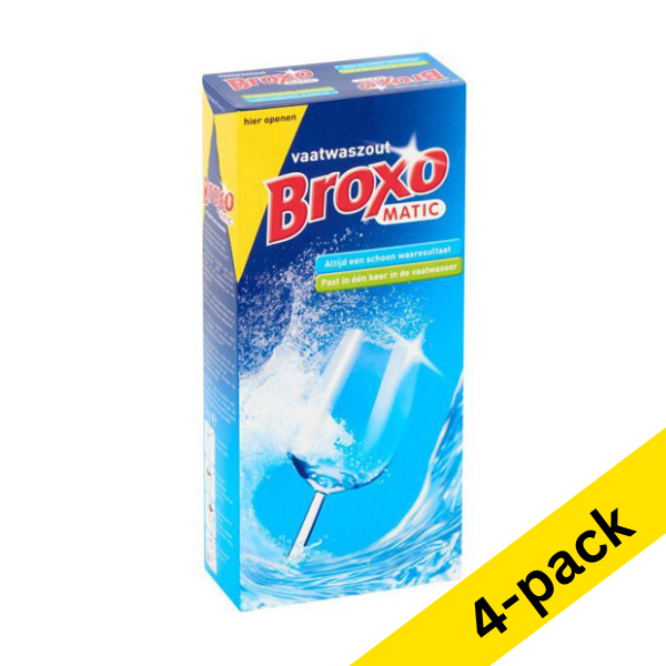 Dishwasher salt 900g x4 | Broxomatic SBR00094 - 1