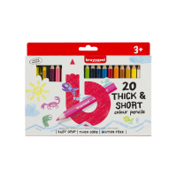 Colouring pencils | Bruynzeel Kids Thick & Short | 20-pack 231003