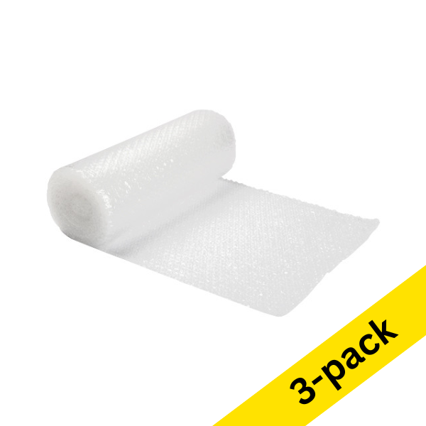 Bubble wrap 40cm x 10m | transparent | 123ink | 3-pack 303152 - 1