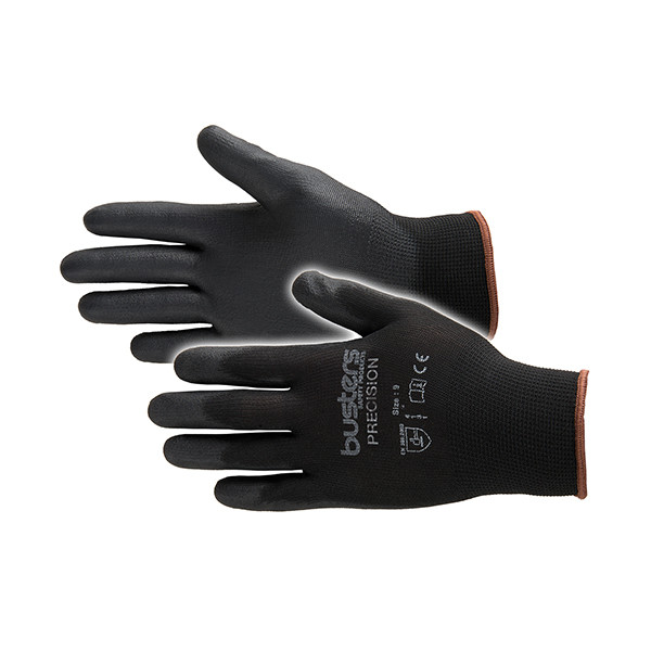Busters Precision black work gloves, size M 1011905001 SBU00002 - 1
