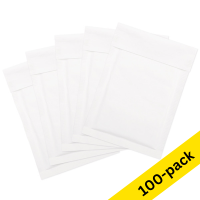C13 padded envelope 170 x 225mm | white self-adhesive | 123ink | 100-pack