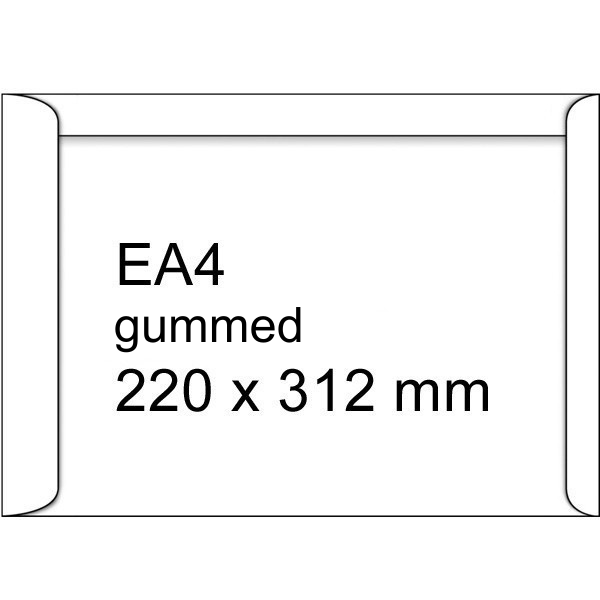 C4 (EA4) envelope 220 x 312mm | white gummed | 123ink | 250-pack 300937 - 2