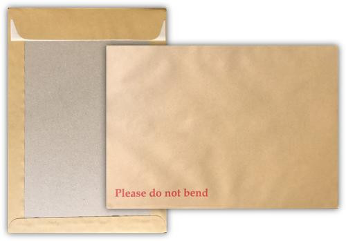 C4 board back envelope 229 x 324mm | manila peel and seal | 125-pack 520108 - 1