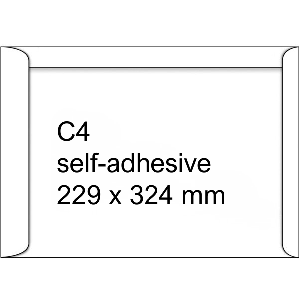 C4 envelope 229 x 324mm | white self-adhesive | 123ink | 25-pack 300943 - 2