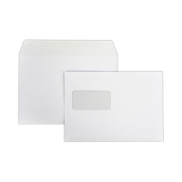 C5 envelope with window on left 162 x 229mm | white peel and seal | Superior | 1,000-pack 520101
