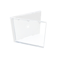 CD boxes with transparent tray (100-pack)  050062