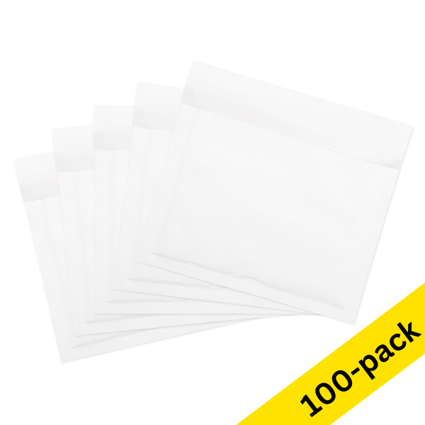 CD padded envelope 200 x 175mm | white self-adhesive | 123ink | 100-pack 300707 - 1