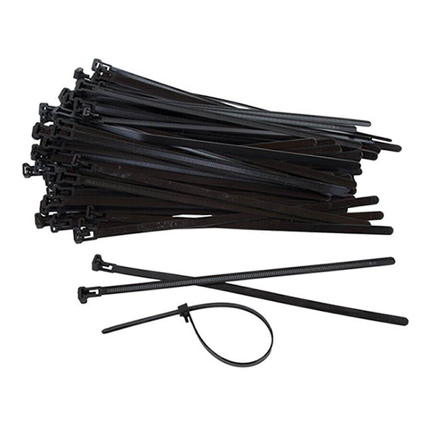 Cable ties | tiewrap (black, resealable) | 200 x 4.8mm | 100-pack 399547 - 2