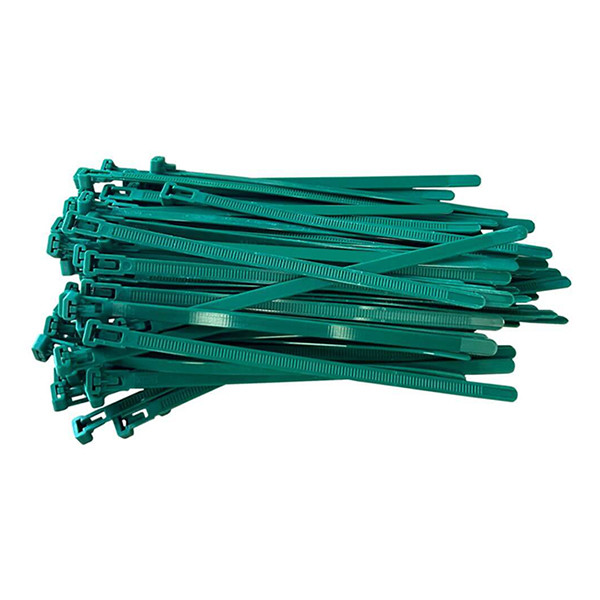 Cable ties | tiewrap (green, resealable) | 100 x 7.6mm | 100-pack 399549 - 2
