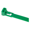 Cable ties / tiewrap (green, resealable) | 100 x 7.6mm | 100-pack 399549 - 3