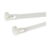 Cable ties / tiewrap (white, resealable) | 100 x 7.6mm | 100-pack 399551 - 2