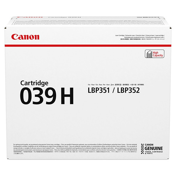 Canon 039H high-capacity black toner (original Canon) 017276 - 1