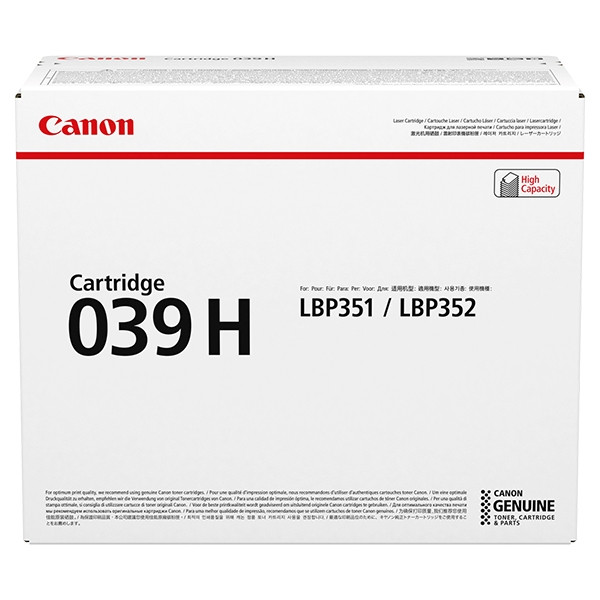 Canon 039H high capacity black toner (original Canon) 0288C001 017276 - 1