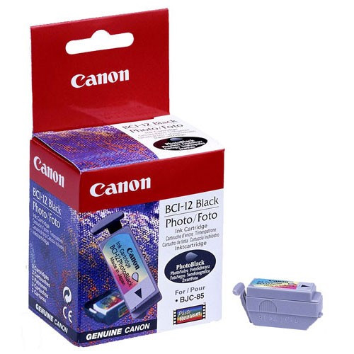 Canon BCI-12BK photo black ink cartridge for BC-12 printhead (original Canon) 0959A002 012000 - 1