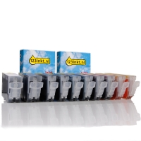 Canon BCI-3BK/ BCI-6BK/ 6C/ 6M/ 6Y- 10-pack (123ink version) 4479A002C 4705A002C 4706A002C 4707A002C 4708A002C 120100