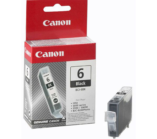 Canon BCI-6BK black ink cartridge (original Canon) 4705A002 011400 - 1