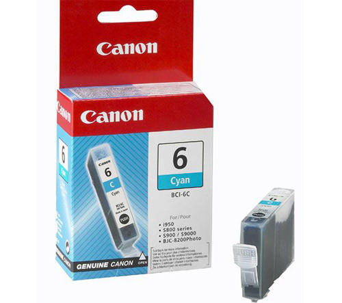 Canon BCI-6C cyan ink cartridge (original Canon) 4706A002 011420 - 1