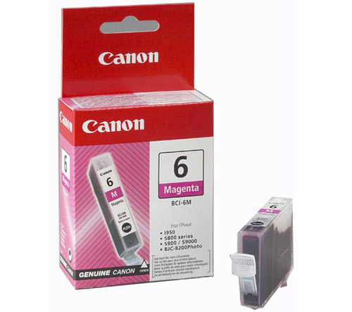 Canon BCI-6M magenta ink cartridge (original Canon) 4707A002 011440 - 1