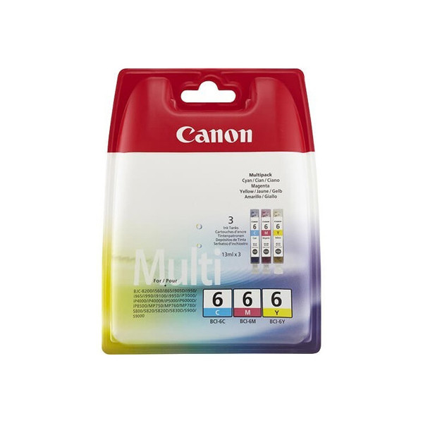 Canon BCI-6 C / M / Y multipack (original Canon) 4706A022 4706A029 651013 - 1