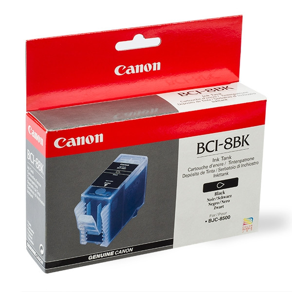 Canon BCI-8BK black ink cartridge (original Canon) 0977A002AA 011595 - 1