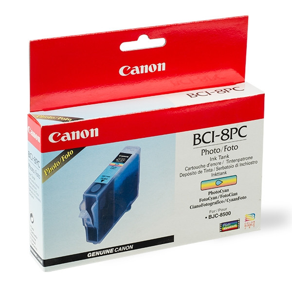 Canon BCI-8PC photo cyan ink cartridge (original Canon) 0983A002AA 011635 - 1