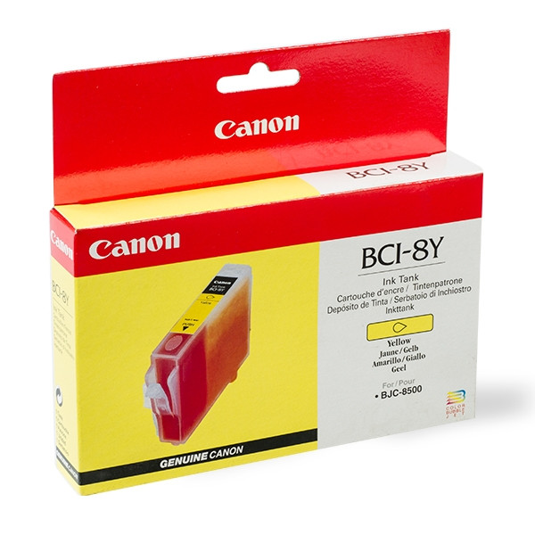 Canon BCI-8Y yellow ink cartridge (original Canon) 0981A002AA 011625 - 1