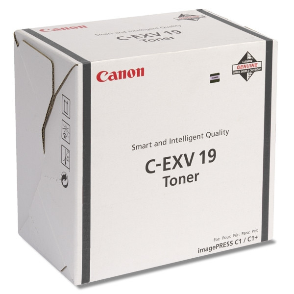 Canon C-EXV 19 BK black toner (original Canon) 0397B002 070888 - 1