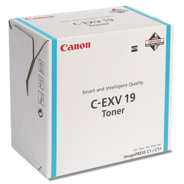 Canon C-EXV 19 C cyan toner (original Canon) 0398B002 070890 - 1