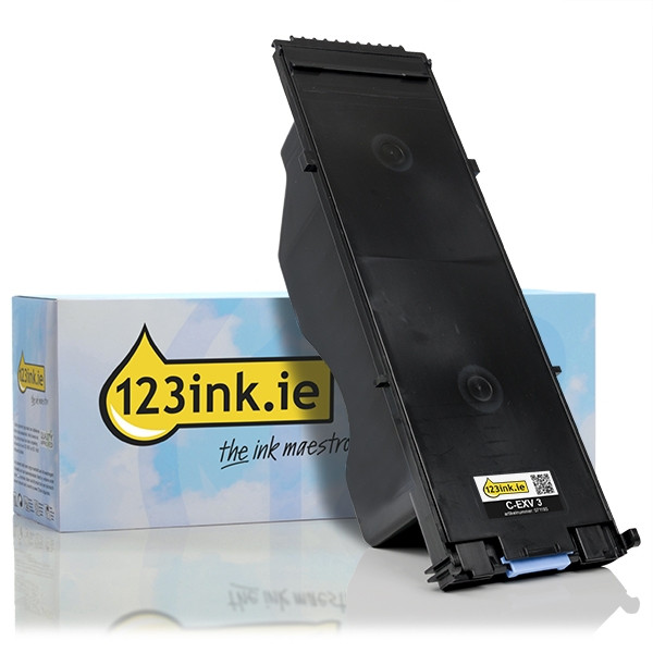 Canon C-EXV 3 black toner (123ink version) 6647A002AAC 071185 - 1