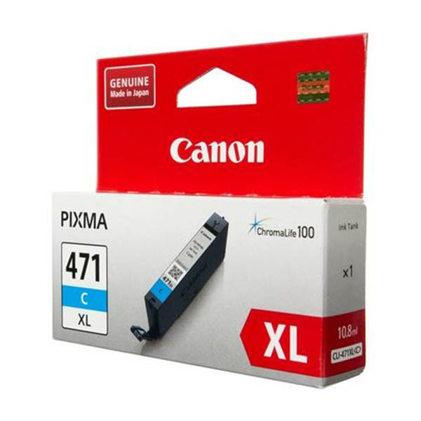 Canon CLI-471C XL high-capacity cyan ink cartridge (original Canon) 017384 - 1