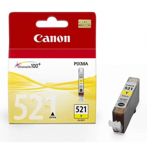 Canon CLI-521Y yellow ink cartridge (original Canon) 2936B001 018358 - 1