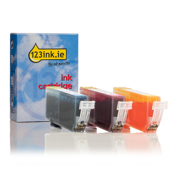 Canon CLI-526 C/M/Y ink cartridge 3-pack (123ink version) 4541B009C 132095 - 1