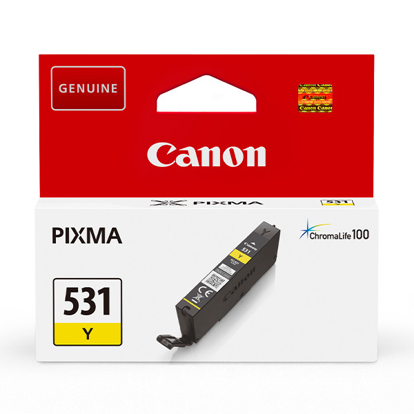Canon CLI-531Y yellow ink cartridge (original Canon) 6121C001 017650 - 1