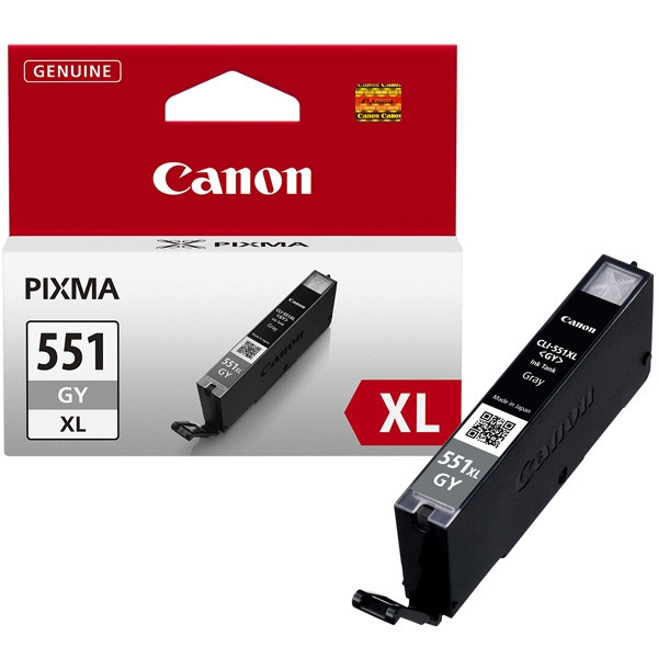 Canon CLI-551GY XL high capacity grey ink cartridge (original Canon) 6447B001 018804 - 1