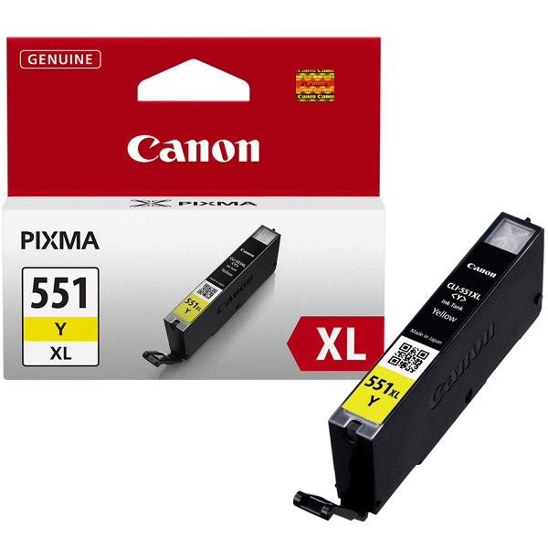 Canon CLI-551Y XL high capacity yellow ink cartridge (original Canon) 6446B001 018796 - 1