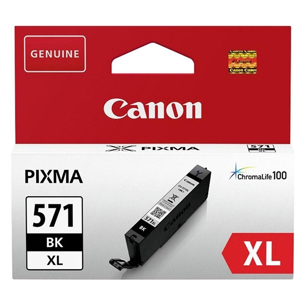 Canon CLI-571BK XL high-capacity black ink cartridge (original Canon) 017244 - 1