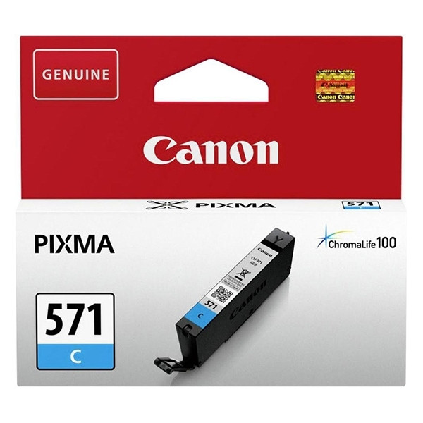 Canon CLI-571C cyan ink cartridge (original Canon) 0386C001 0386C001AA 017246 - 1