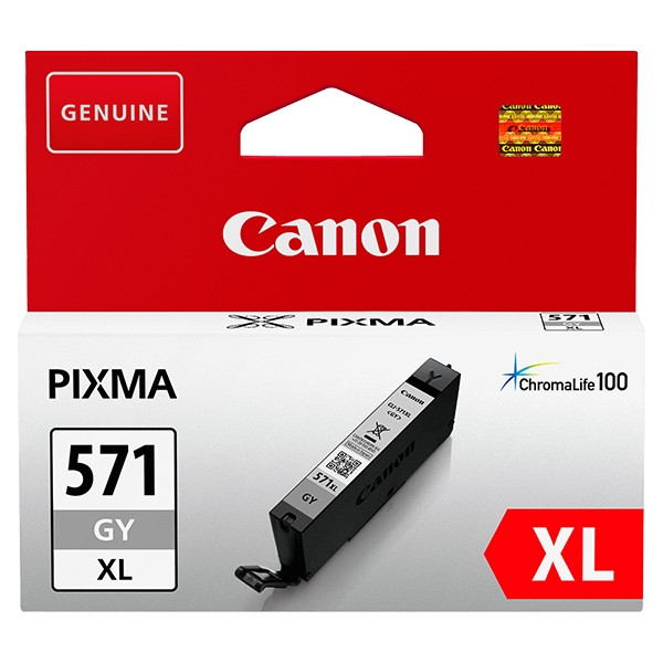 Canon CLI-571GY XL high capacity grey ink cartridge (original Canon) 0335C001 0335C001AA 017260 - 1