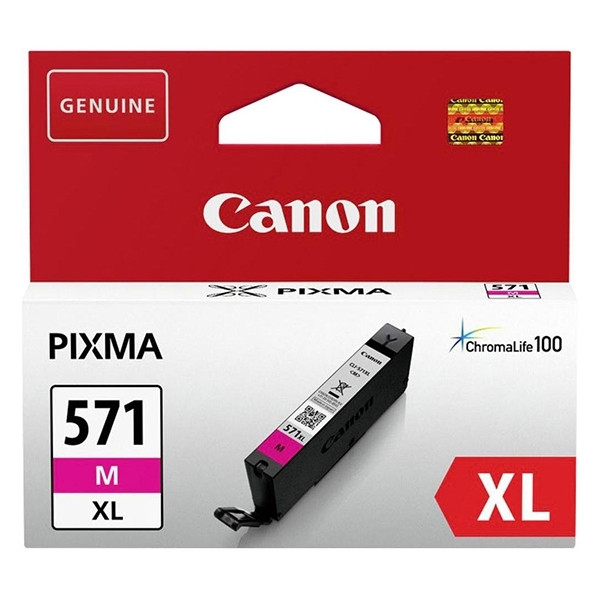 Canon CLI-571M XL high capacity magenta ink cartridge (original Canon) 0333C001 0333C001AA 017252 - 1