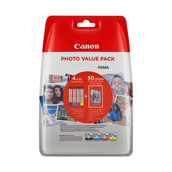Canon CLI-571XL BK/C/M/Y ink cartridge 4-pack (original Canon) 0332C005 0332C006 651000 - 1