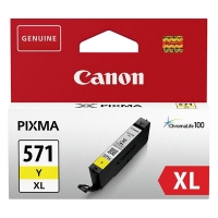 Canon CLI-571Y XL high capacity yellow ink cartridge (original Canon) 0334C001 0334C001AA 017256