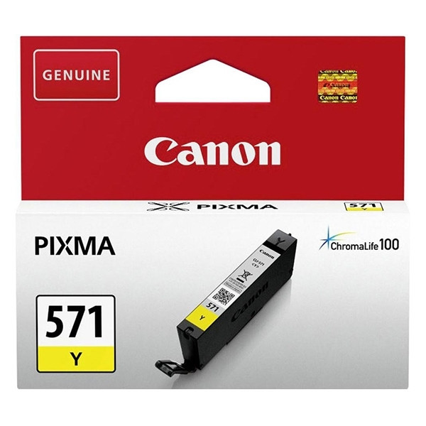 Canon CLI-571Y yellow ink cartridge (original Canon) 0388C001 0388C001AA 017254 - 1