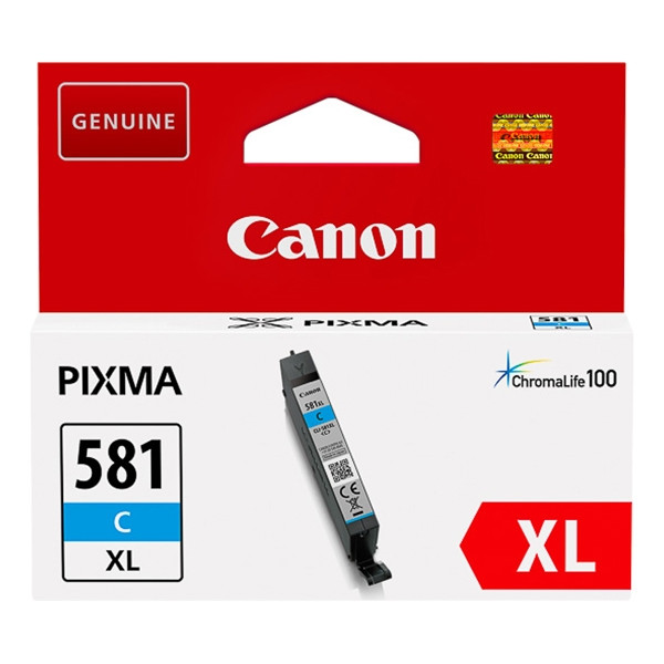 Canon CLI-581C XL high capacity cyan ink cartridge (original Canon) 2049C001 017452 - 1