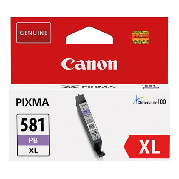 Canon CLI-581PB XL pigment blue high capacity ink cartridge (original Canon) 2053C001 017470 - 1